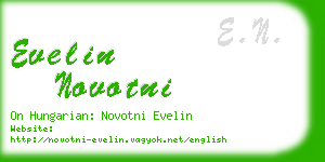 evelin novotni business card